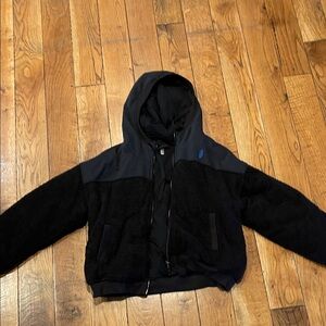 Freepeople movement Black teddy fleece Jacket women’s medium